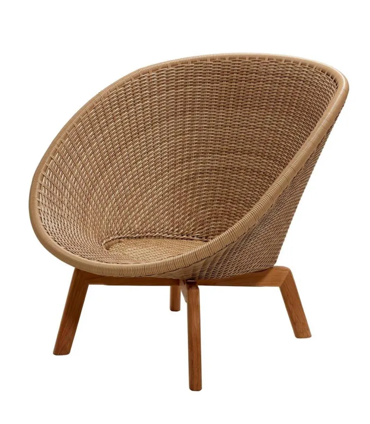 Gartenstuhl Loungesessel Cane-line �Peacock� Korbsessel Rattan natural